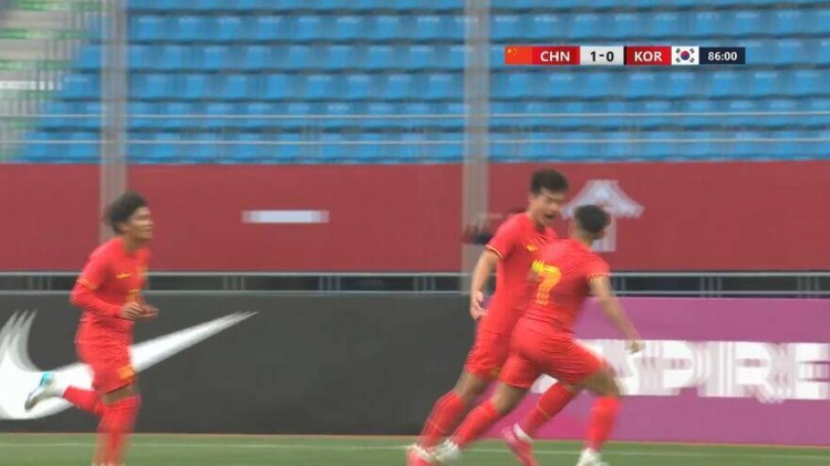  U22国足1-0韩国全场数据：控球率49%落后韩国，10射7正领先对手